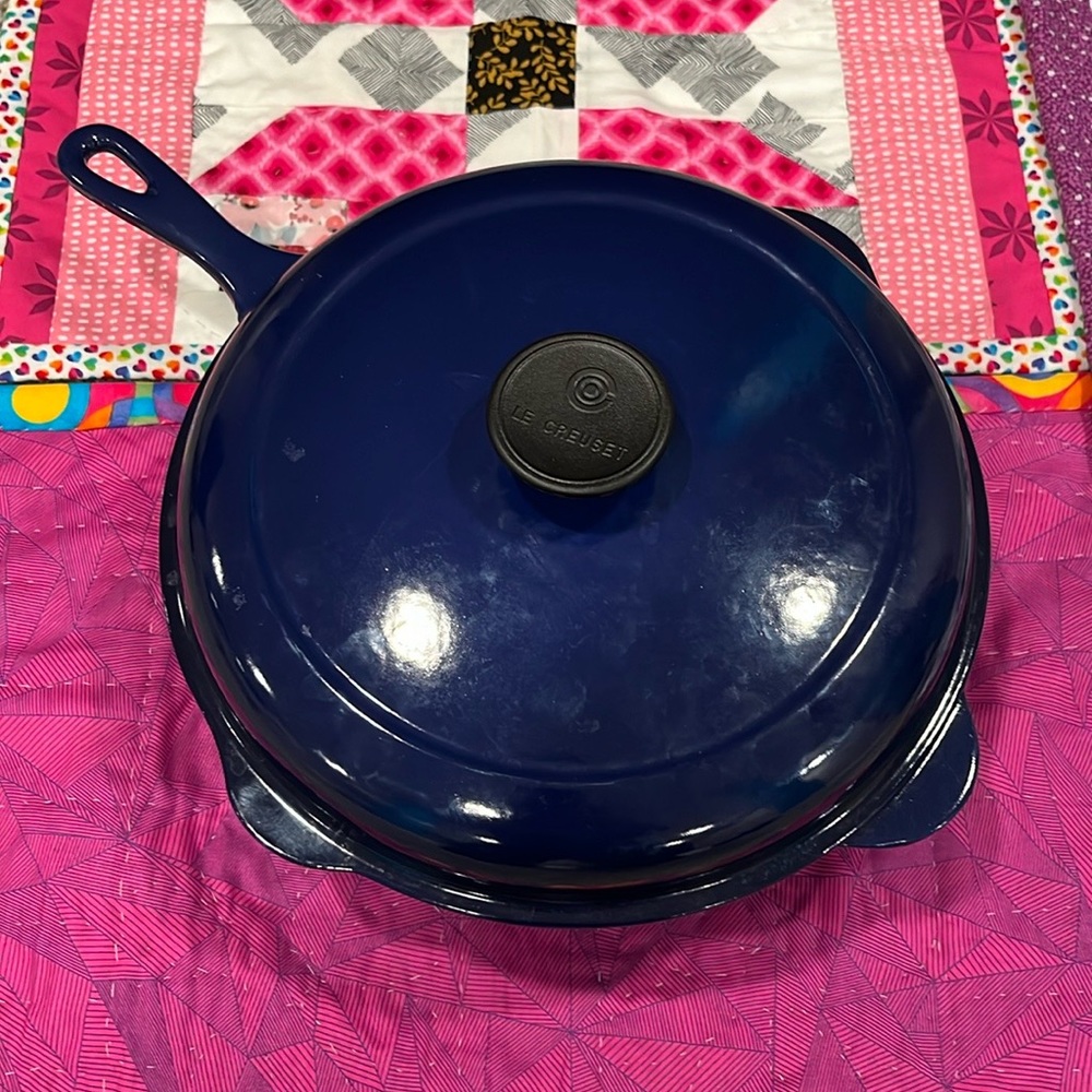 Le Creuset Indigo Deep Covered Sauté Pan, 3.75 qt